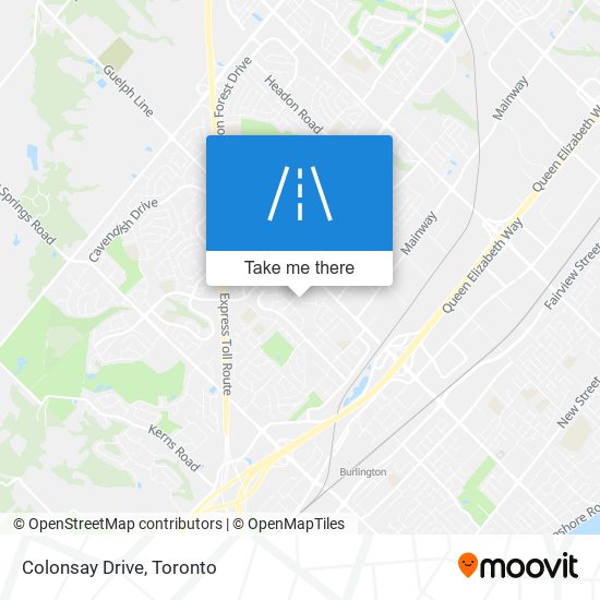 Colonsay Drive map