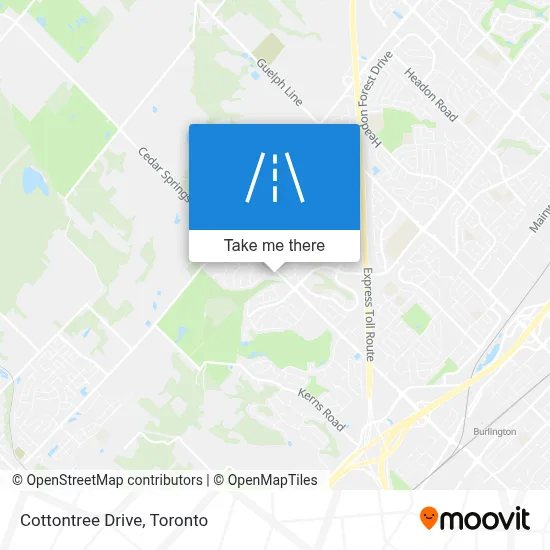 Cottontree Drive map