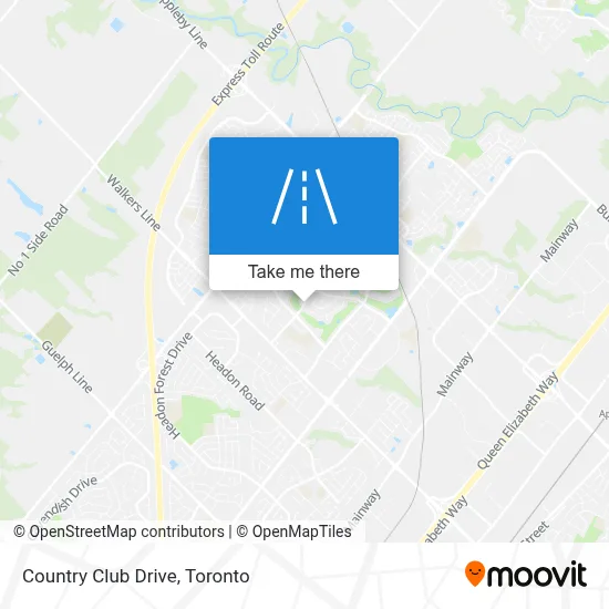 Country Club Drive map