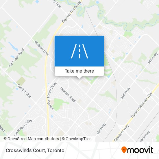 Crosswinds Court map