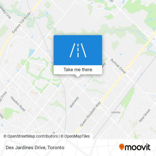 Des Jardines Drive map