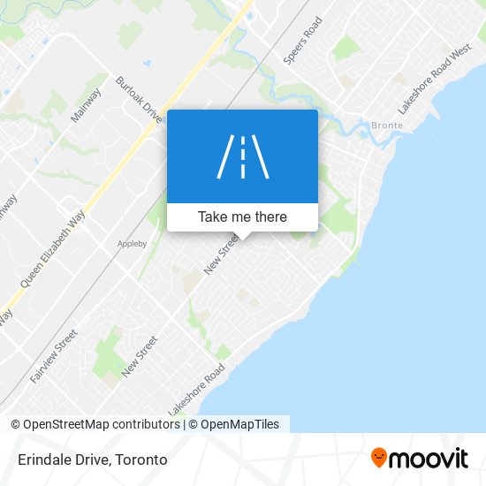 Erindale Drive map