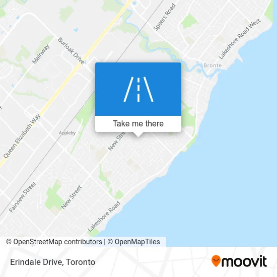 Erindale Drive map