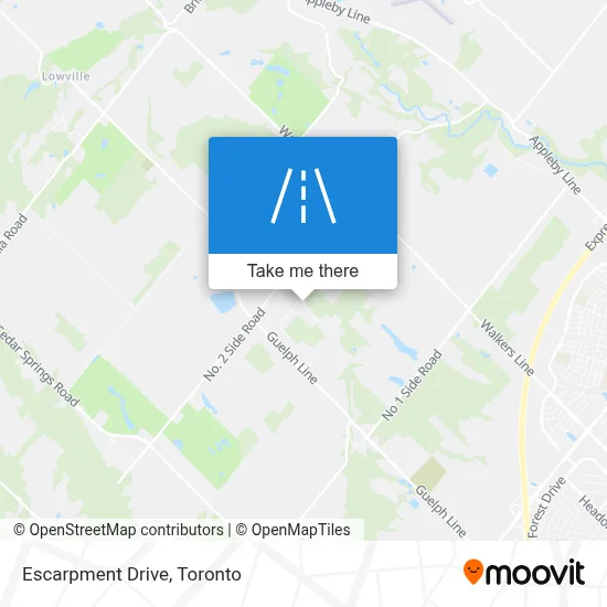 Escarpment Drive map