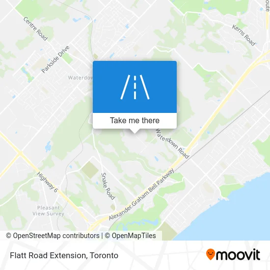Flatt Road Extension map