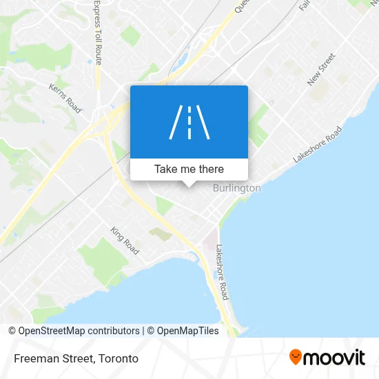 Freeman Street map