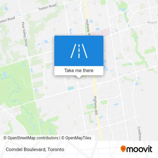 Comdel Boulevard map