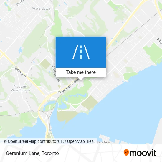 Geranium Lane map