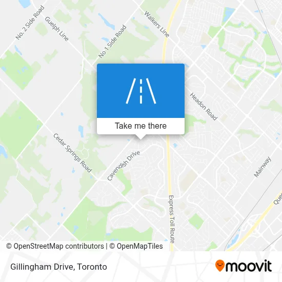 Gillingham Drive map