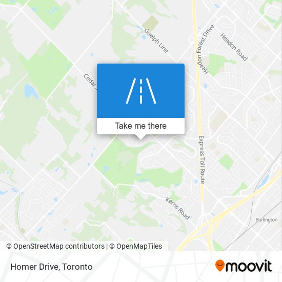 Homer Drive map