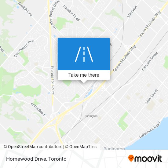 Homewood Drive map