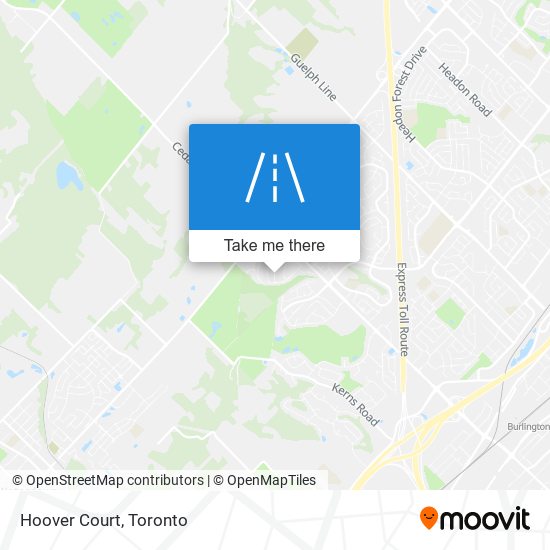 Hoover Court map