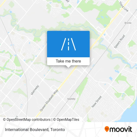 International Boulevard map