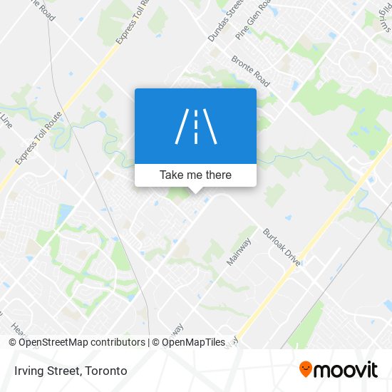 Irving Street map