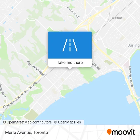 Merle Avenue map