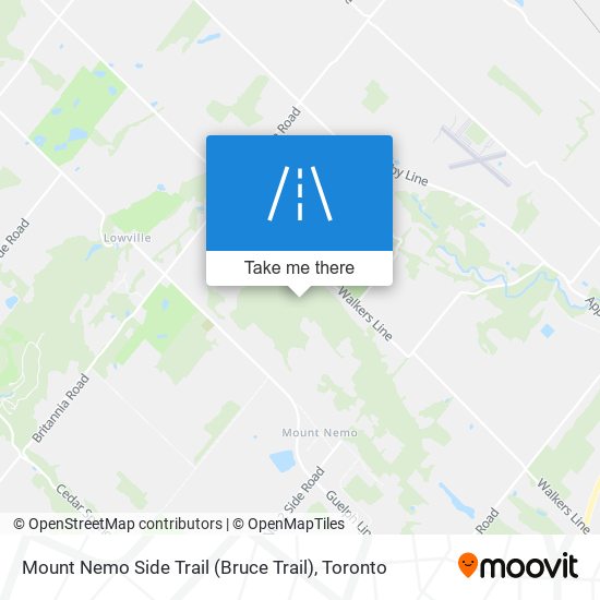 Mount Nemo Side Trail (Bruce Trail) map