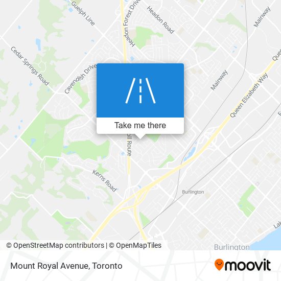 Mount Royal Avenue map