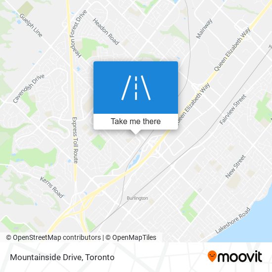 Mountainside Drive map