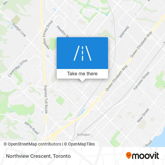 Northview Crescent map