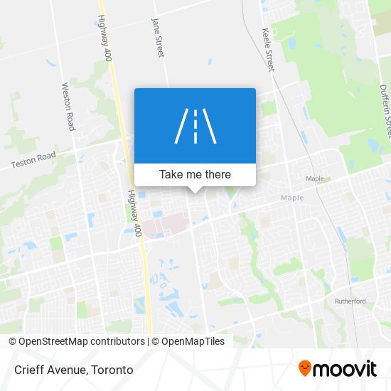 Crieff Avenue map