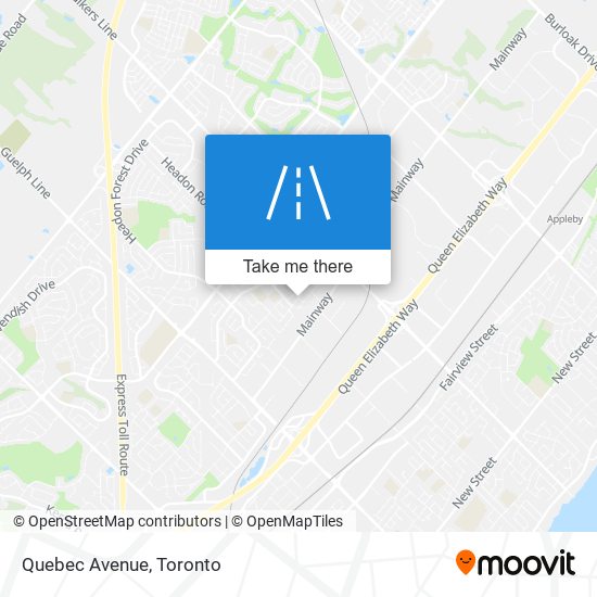 Quebec Avenue map