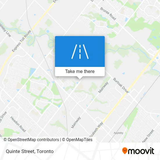 Quinte Street map