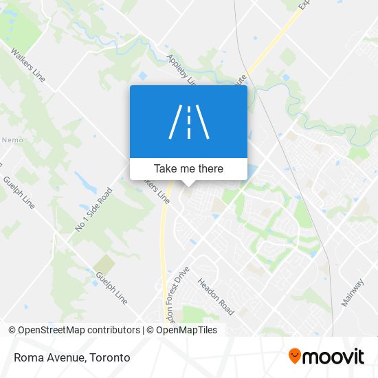 Roma Avenue map