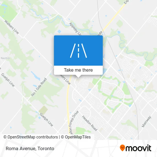 Roma Avenue map