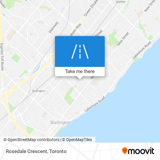 Rosedale Crescent map