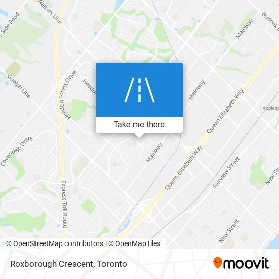 Roxborough Crescent map