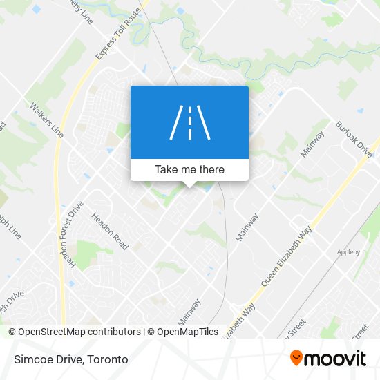 Simcoe Drive map