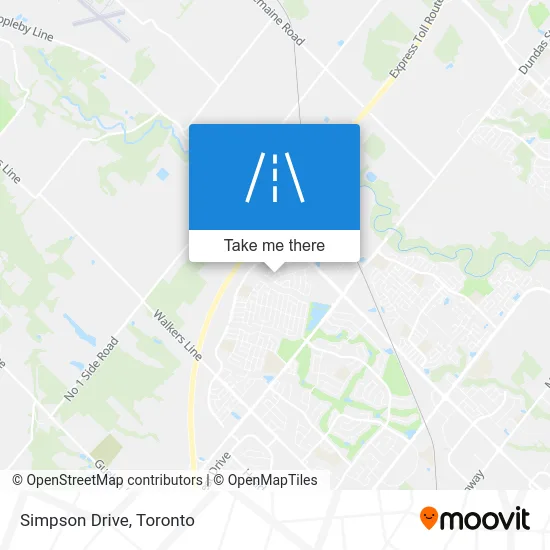 Simpson Drive map