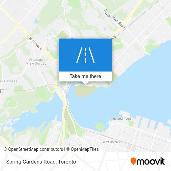 Spring Gardens Road map