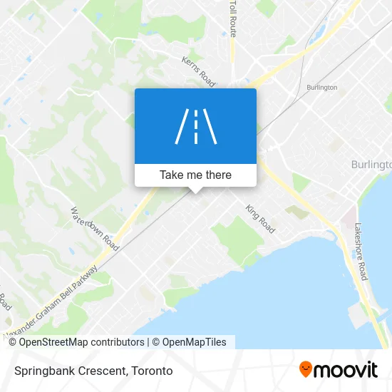 Springbank Crescent map