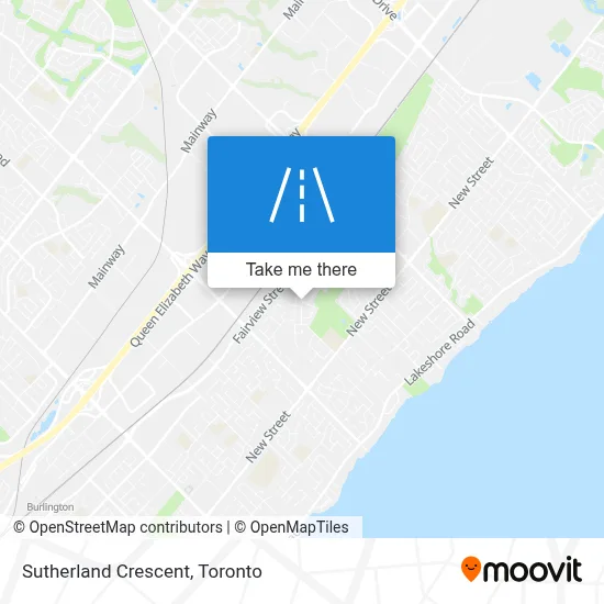 Sutherland Crescent map