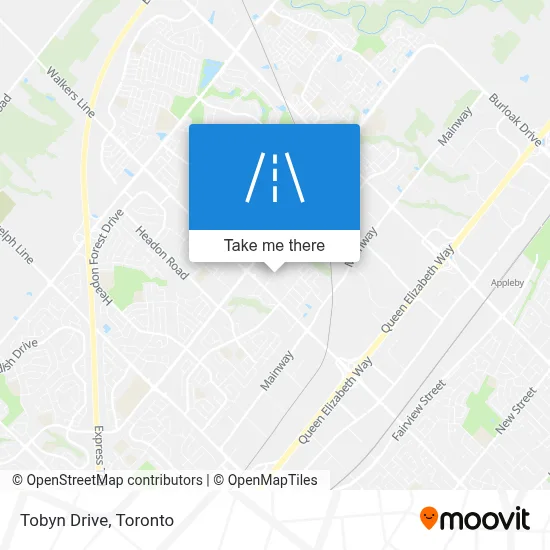 Tobyn Drive map