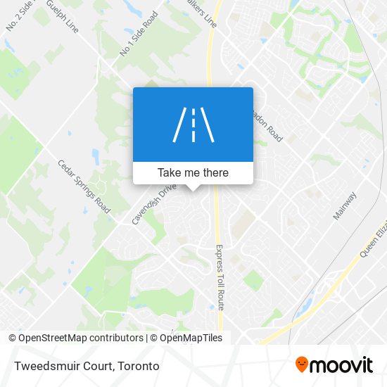 Tweedsmuir Court map