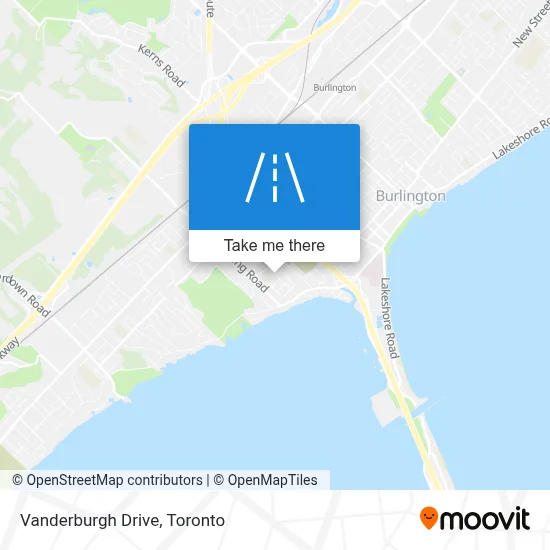 Vanderburgh Drive map