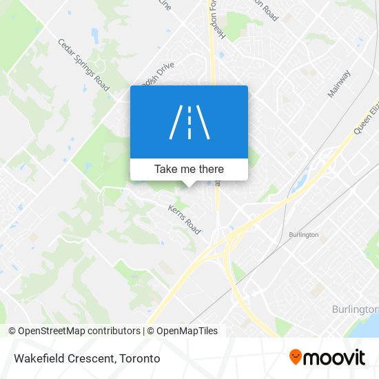 Wakefield Crescent map