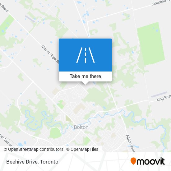 Beehive Drive map