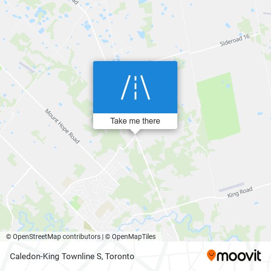 Caledon-King Townline S map