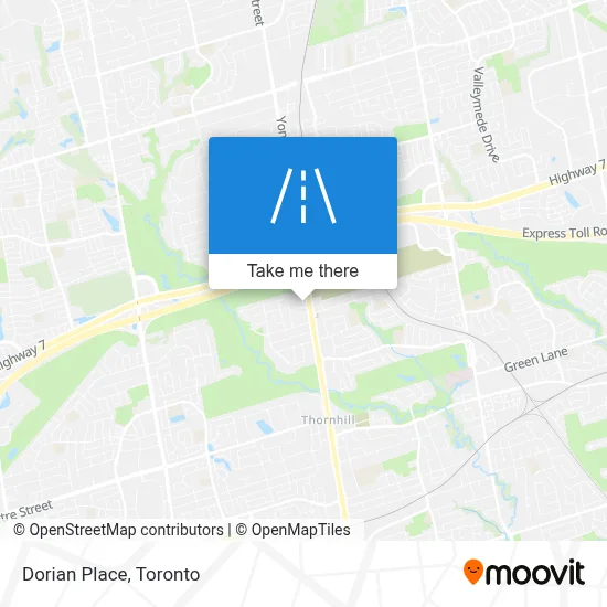 Dorian Place map