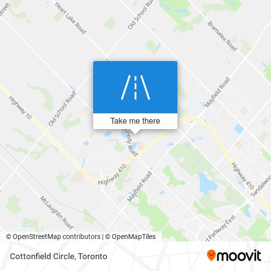 Cottonfield Circle map