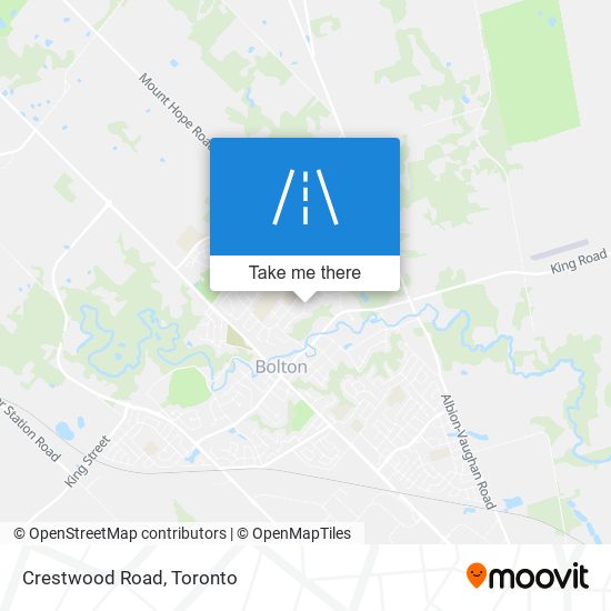 Crestwood Road map