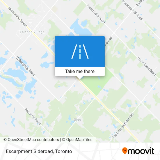 Escarpment Sideroad map