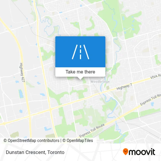 Dunstan Crescent map