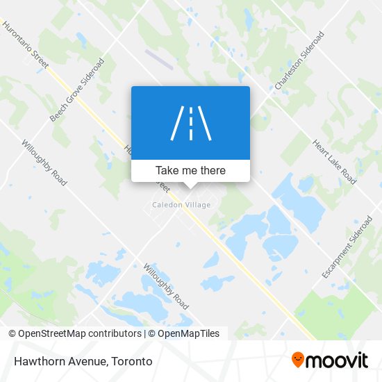 Hawthorn Avenue map