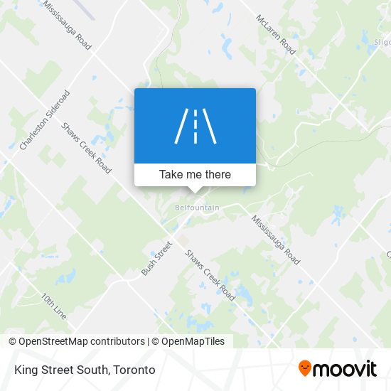 King Street South map