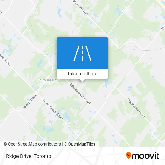 Ridge Drive map