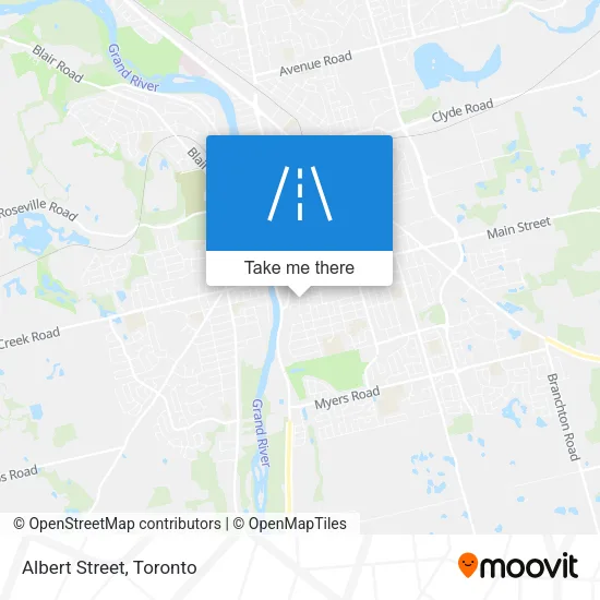 Albert Street map